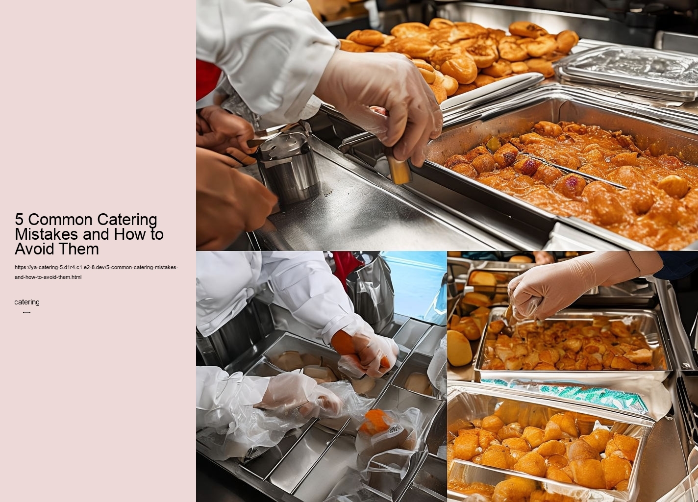 5 Common Catering Mistakes and How to Avoid Them