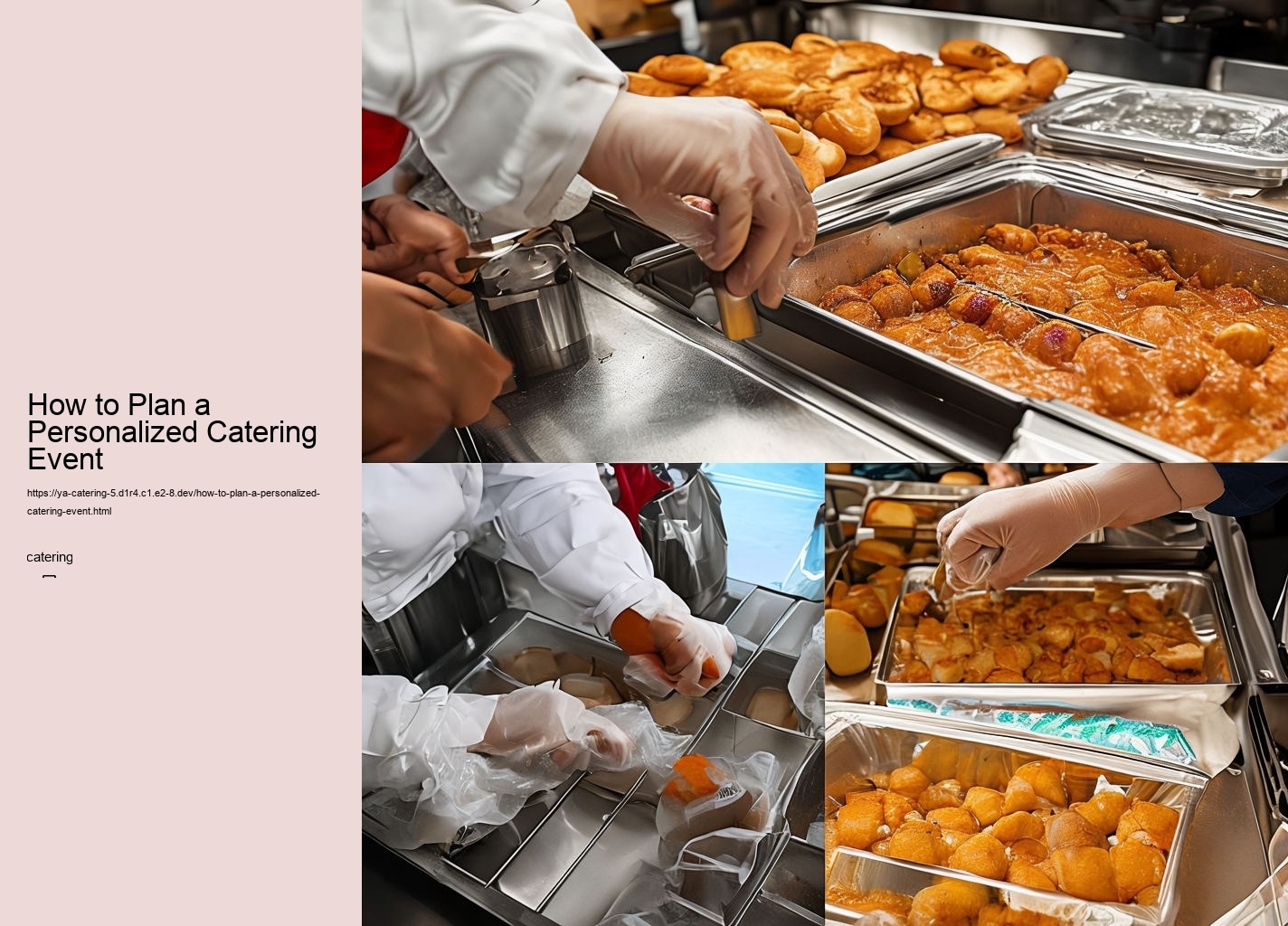 How to Plan a Personalized Catering Event